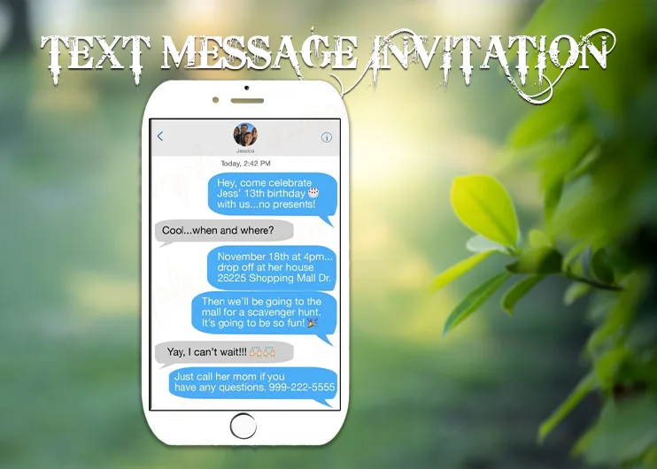 Text Message Invitations